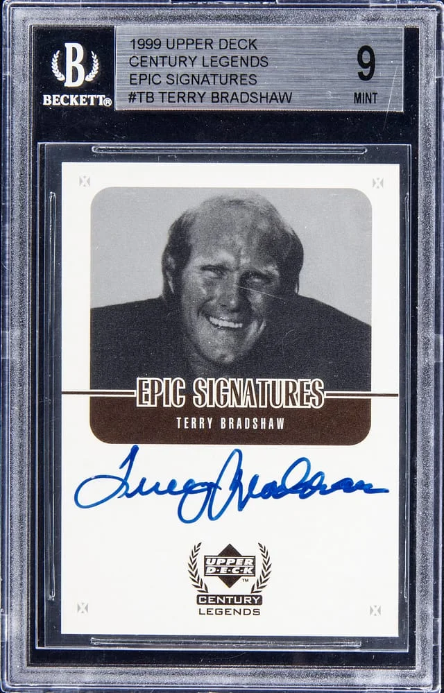 1999 Upper Deck Terry Bradshaw Century Legends Epic Signatures #TB card image