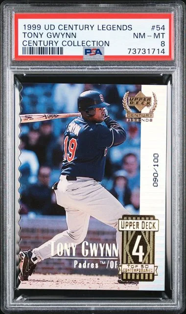 1999 Upper Deck Tony Gwynn Century Legends Century Collection #54 card image