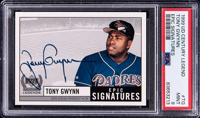 1999 Upper Deck Tony Gwynn Century Legends Epic Signatures #TG card image