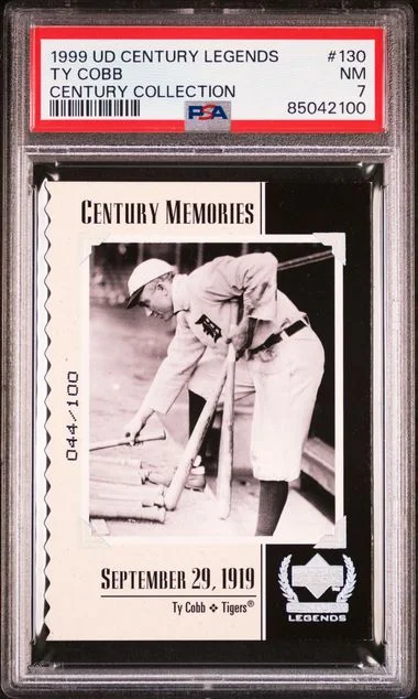 1999 Upper Deck Ty Cobb Century Legends Century Collection #130 card image