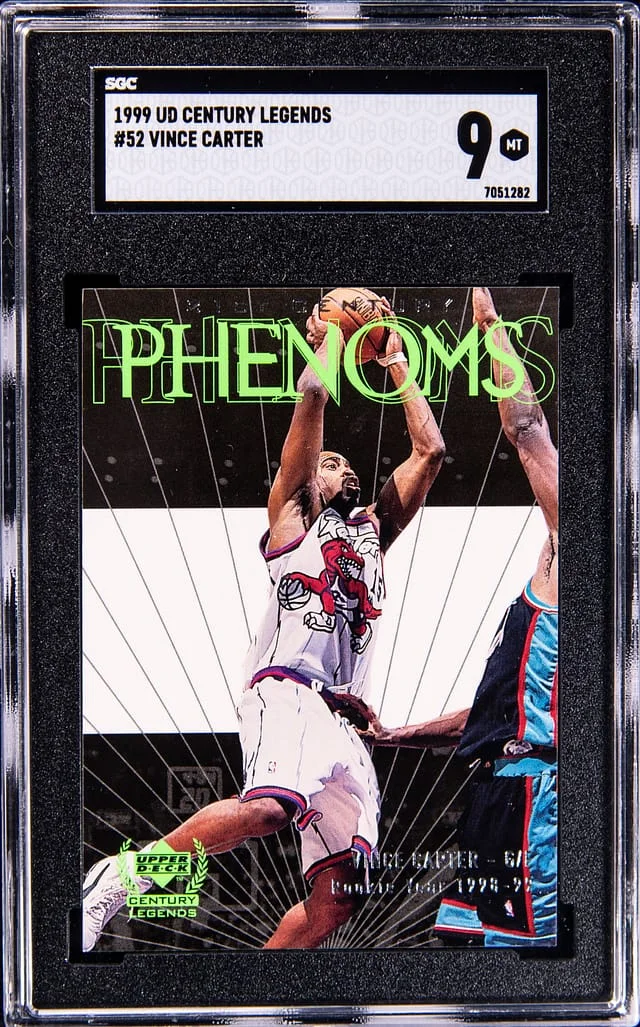 1999 Upper Deck Vince Carter Century Legends #52 card image