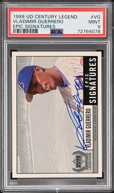 1999 Upper Deck Vladimir Guerrero Century Legends Epic Signatures #VG card image