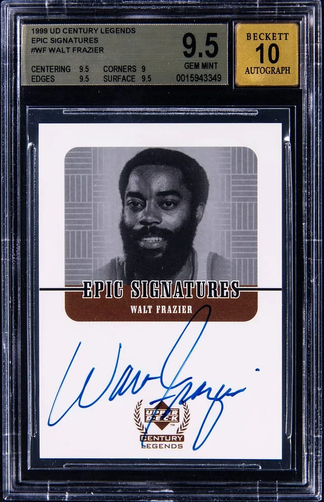 1999 Upper Deck Walt Fraizer Century Legends Epic Signatures #WF card image