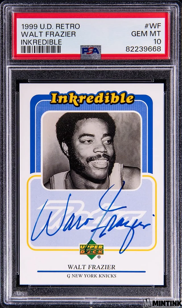 1999 Upper Deck Walt Frazier Retro Inkredible #WF card image