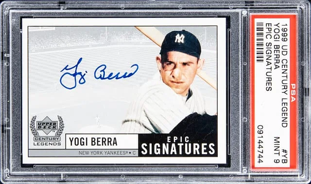 1999 Upper Deck Yogi Berra Epic Signatures #YB card image