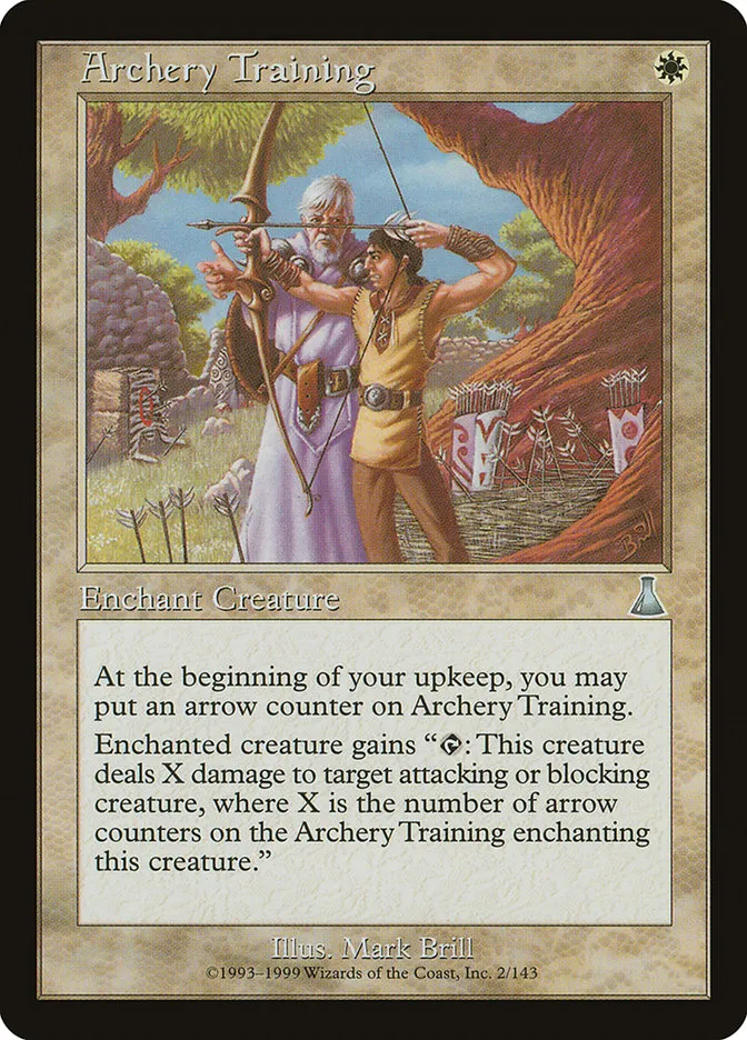 1999 Urza's Destiny Archery Training uncommon #2 unlisted card image
