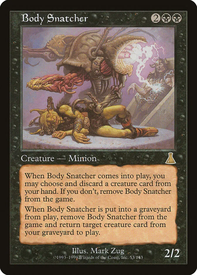 1999 Urza's Destiny Body Snatcher rare #53 unlisted card image