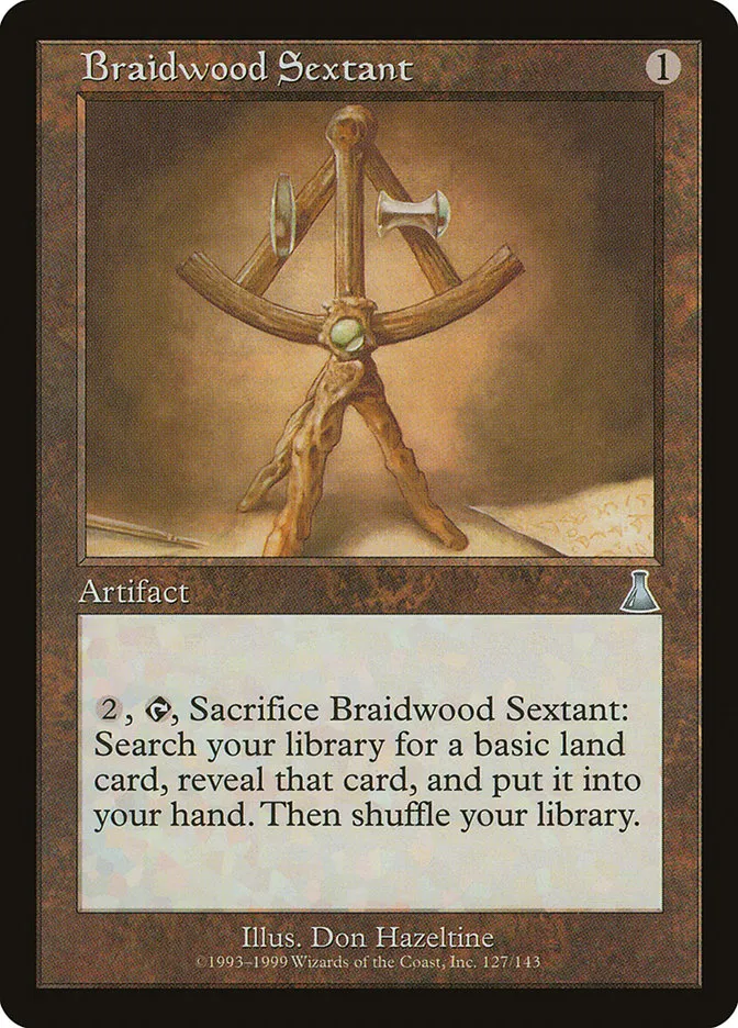 1999 Urza's Destiny Braidwood Sextant uncommon #127 unlisted card image