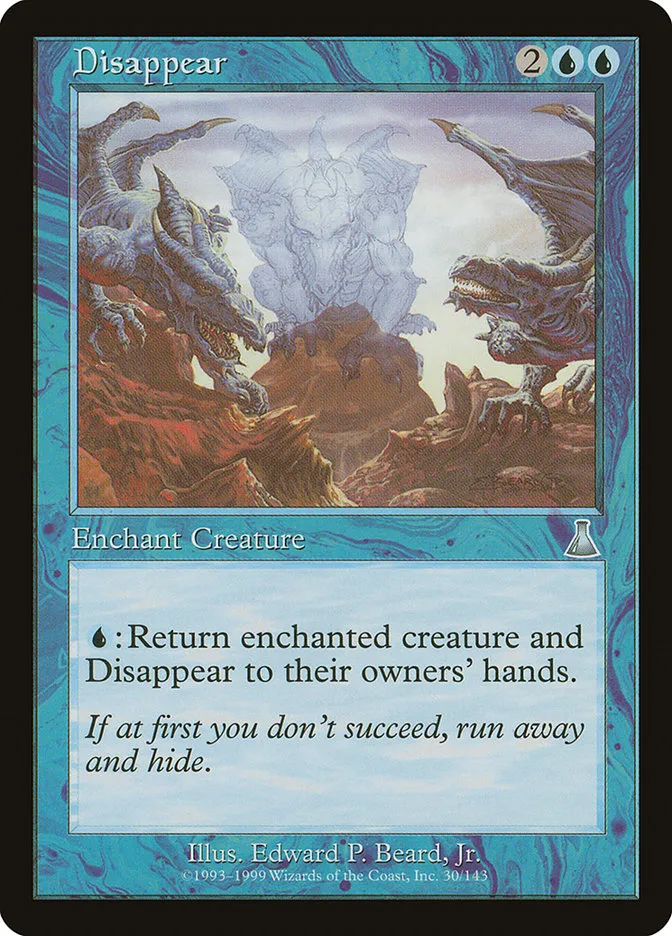 1999 Urza's Destiny Disappear uncommon #30 unlisted card image