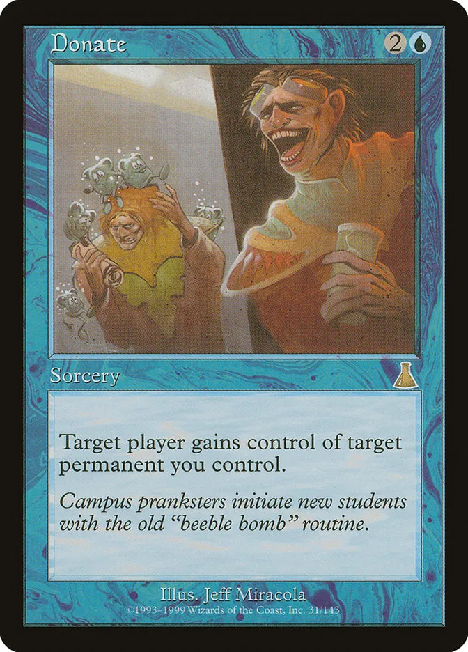 1999 Urza's Destiny Donate rare #31 unlisted card image