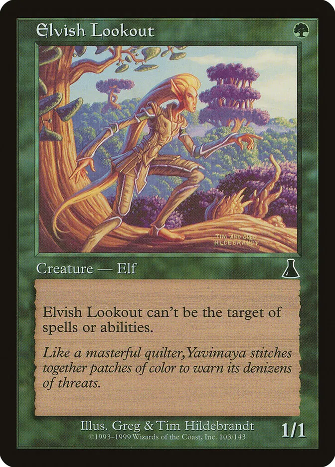 1999 Urza's Destiny Elvish Lookout common #103 unlisted card image