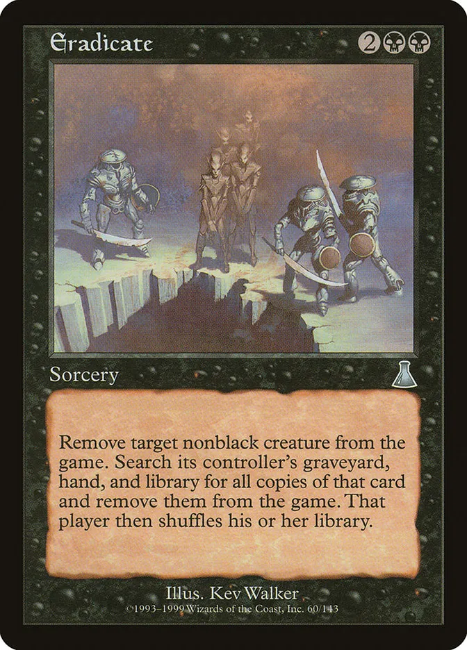 1999 Urza's Destiny Eradicate uncommon #60 unlisted card image