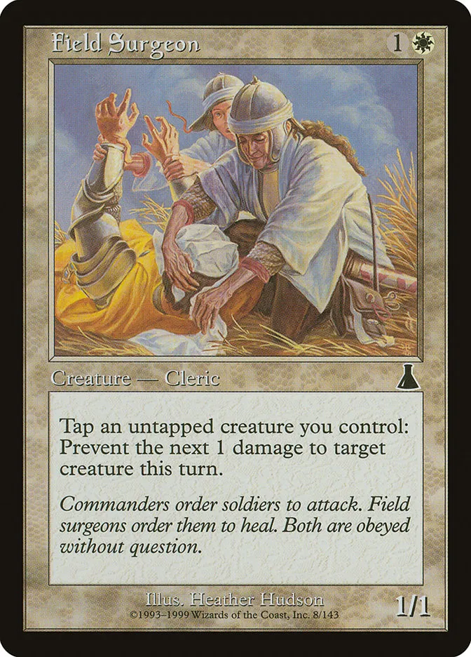 1999 Urza's Destiny Field Surgeon common #8 unlisted card image