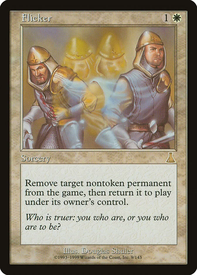 1999 Urza's Destiny Flicker rare #9 unlisted card image
