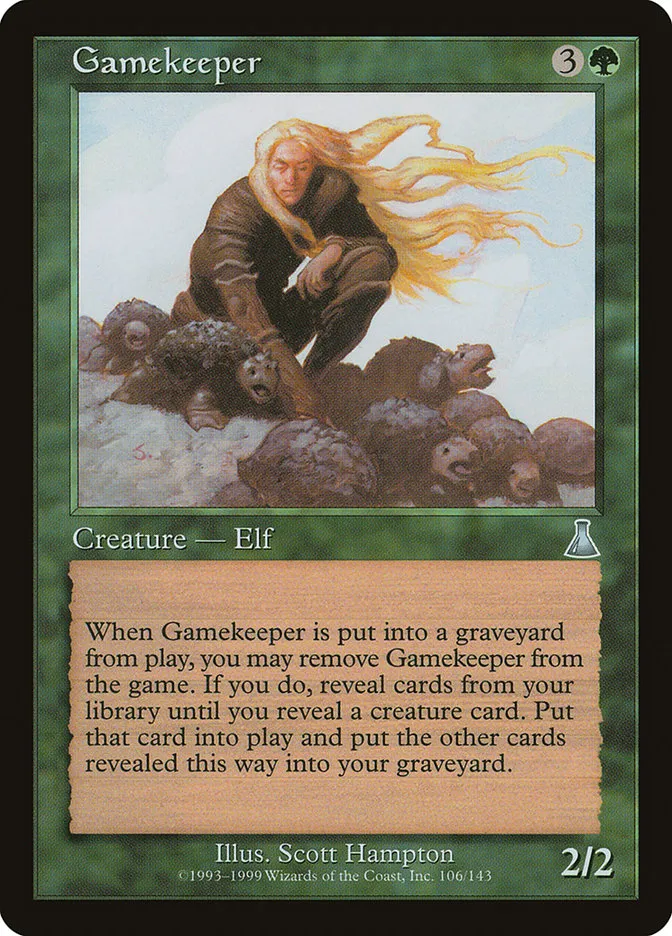 1999 Urza's Destiny Gamekeeper uncommon #106 unlisted card image