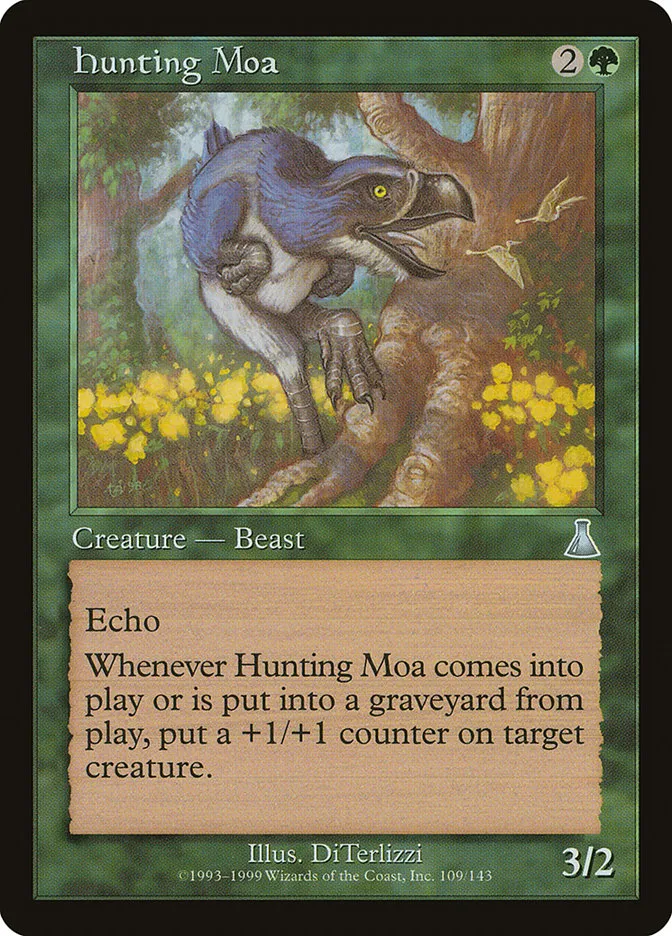 1999 Urza's Destiny Hunting Moa uncommon #109 unlisted card image