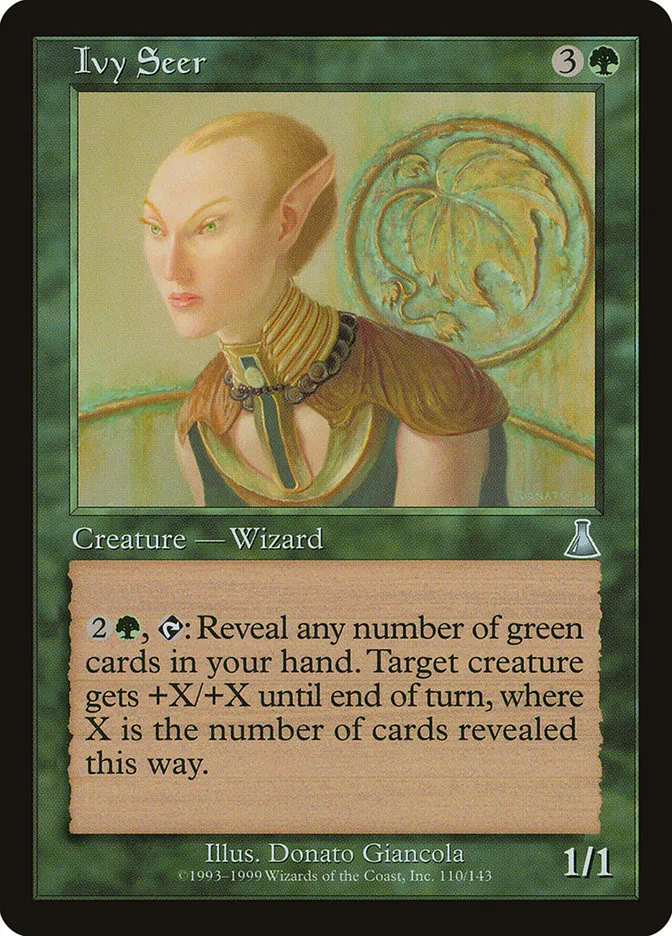 1999 Urza's Destiny Ivy Seer uncommon #110 unlisted card image