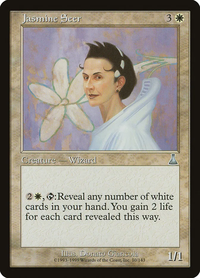 1999 Urza's Destiny Jasmine Seer uncommon #10 unlisted card image