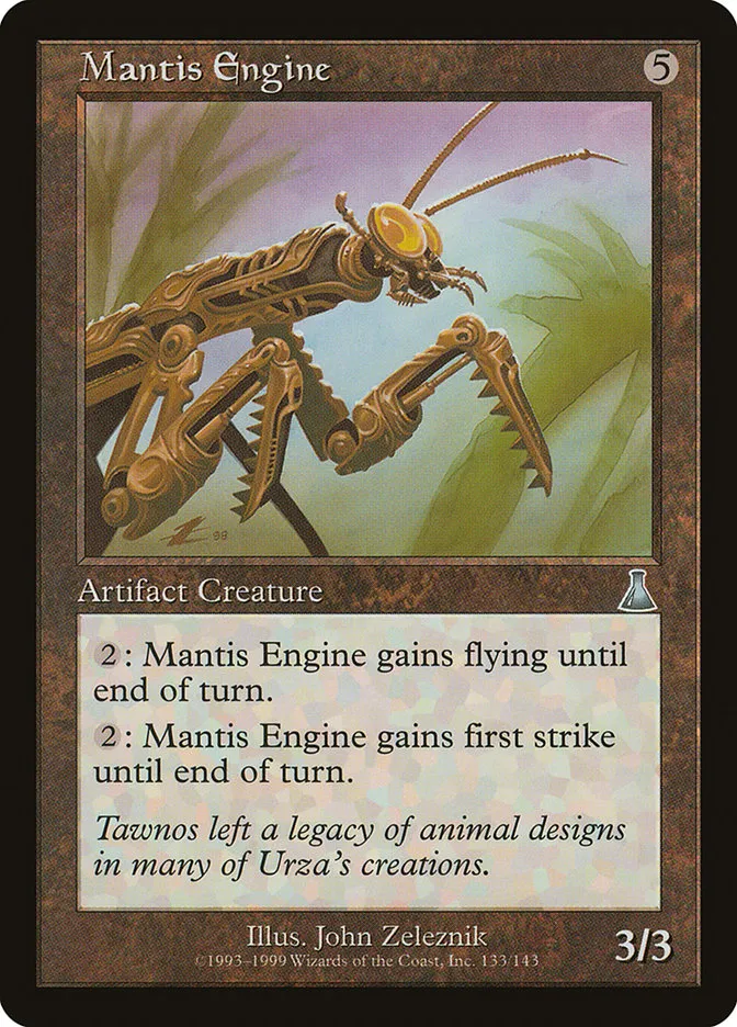 1999 Urza's Destiny Mantis Engine uncommon #133 unlisted card image