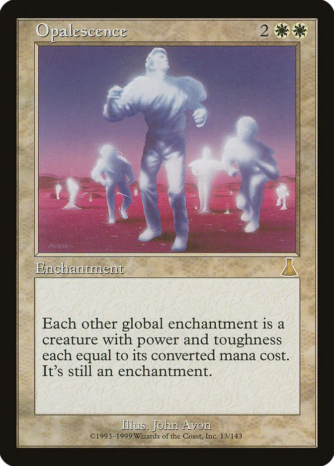 1999 Urza's Destiny Opalescence rare #13 unlisted card image