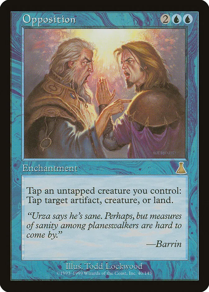 1999 Urza's Destiny Opposition rare #40 unlisted card image