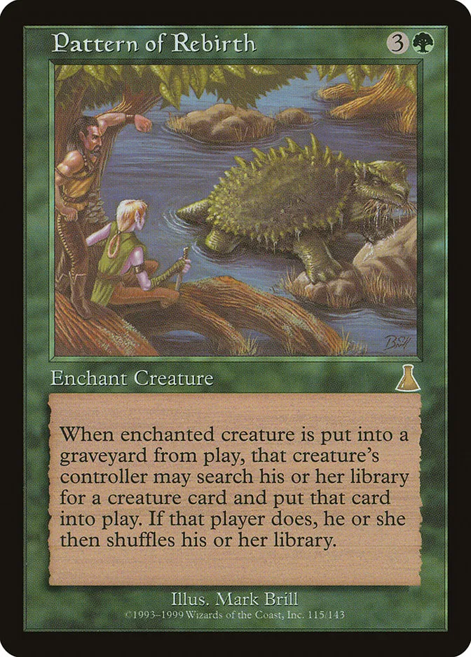 1999 Urza's Destiny Pattern of Rebirth rare #115 unlisted card image