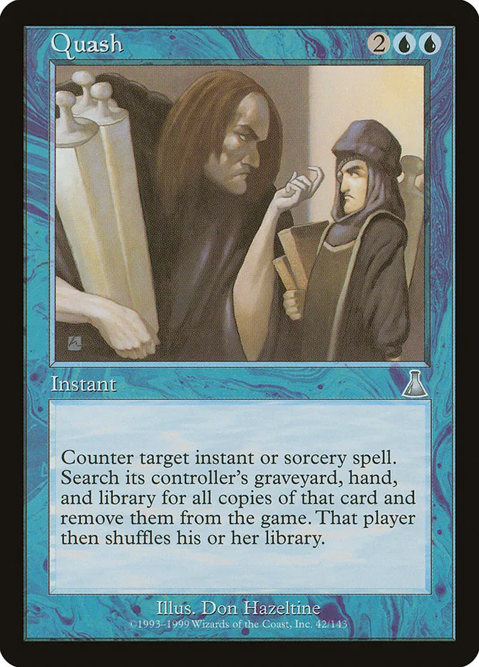 1999 Urza's Destiny Quash uncommon #42 unlisted card image