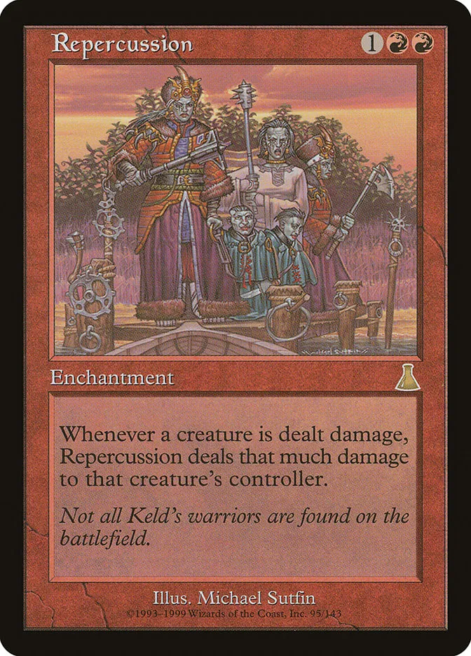 1999 Urza's Destiny Repercussion rare #95 unlisted card image