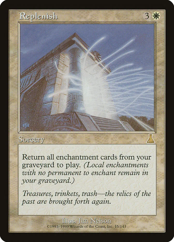 1999 Urza's Destiny Replenish rare #15 unlisted card image