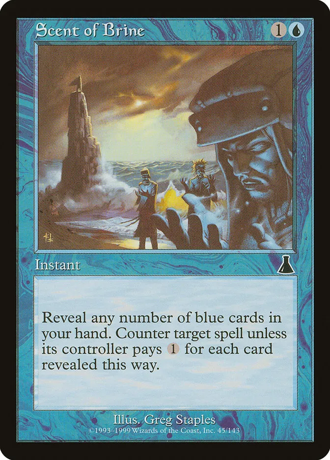 1999 Urza's Destiny Scent of Brine common #45 unlisted card image