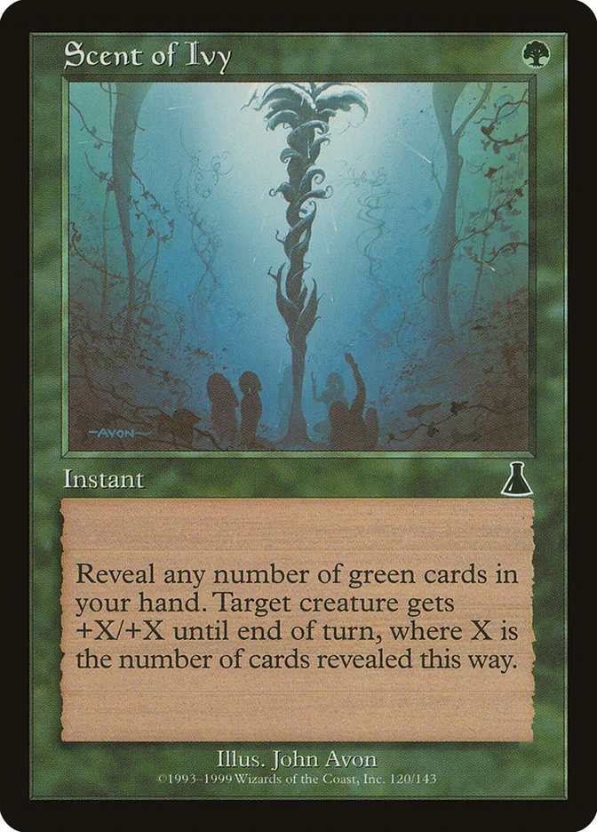 1999 Urza's Destiny Scent of Ivy common #120 unlisted card image