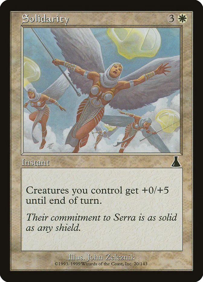 1999 Urza's Destiny Solidarity common #20 unlisted card image