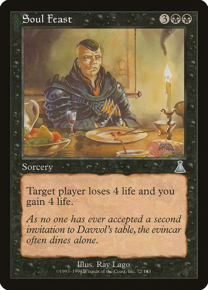 1999 Urza's Destiny Soul Feast uncommon #72 unlisted card image