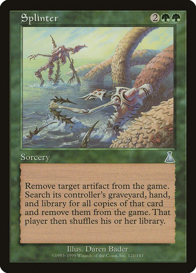 1999 Urza's Destiny Splinter uncommon #121 unlisted card image