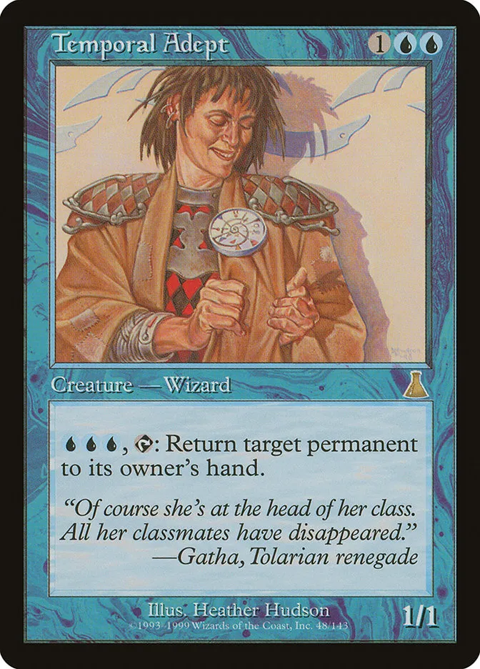 1999 Urza's Destiny Temporal Adept rare #48 unlisted card image