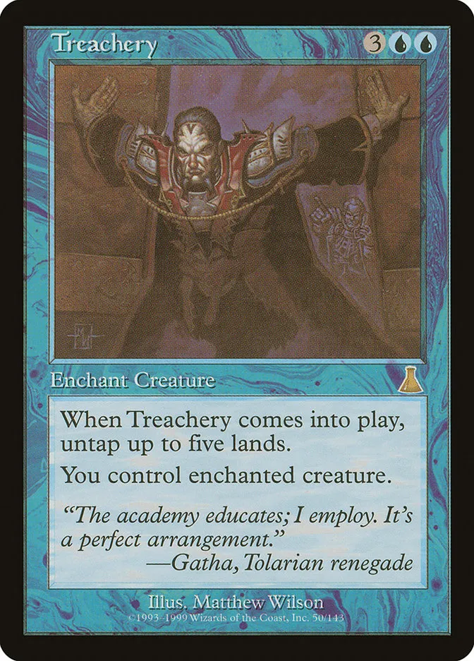 1999 Urza's Destiny Treachery rare #50 unlisted card image