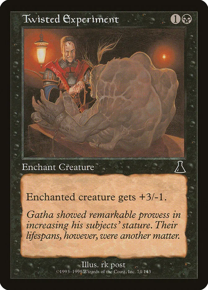 1999 Urza's Destiny Twisted Experiment common #74 unlisted card image