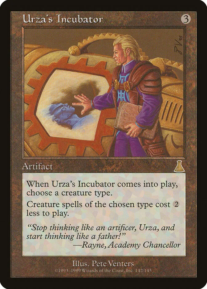 1999 Urza's Destiny Urza's Incubator rare #142 unlisted card image