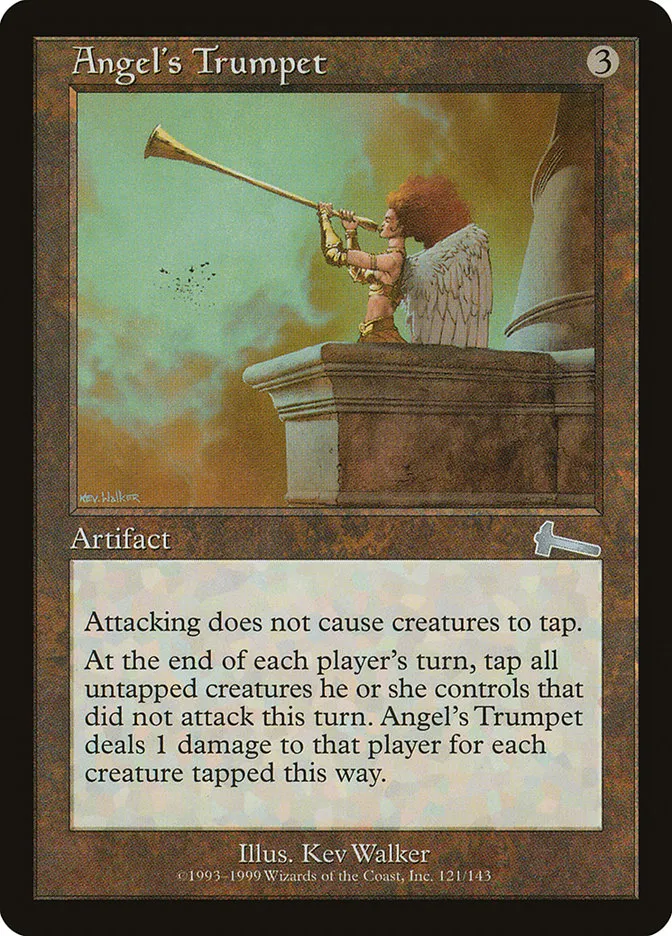 1999 Urza's Legacy Angel's Trumpet uncommon #121 unlisted card image