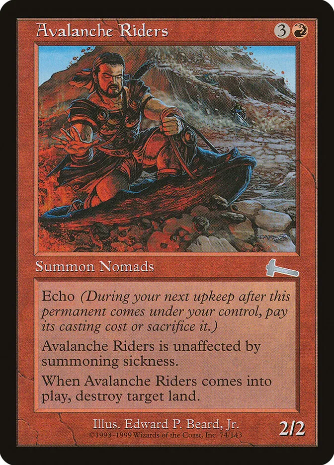 1999 Urza's Legacy Avalanche Riders uncommon #74 unlisted card image
