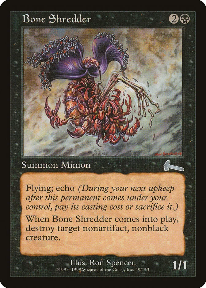 1999 Urza's Legacy Bone Shredder uncommon #49 unlisted card image