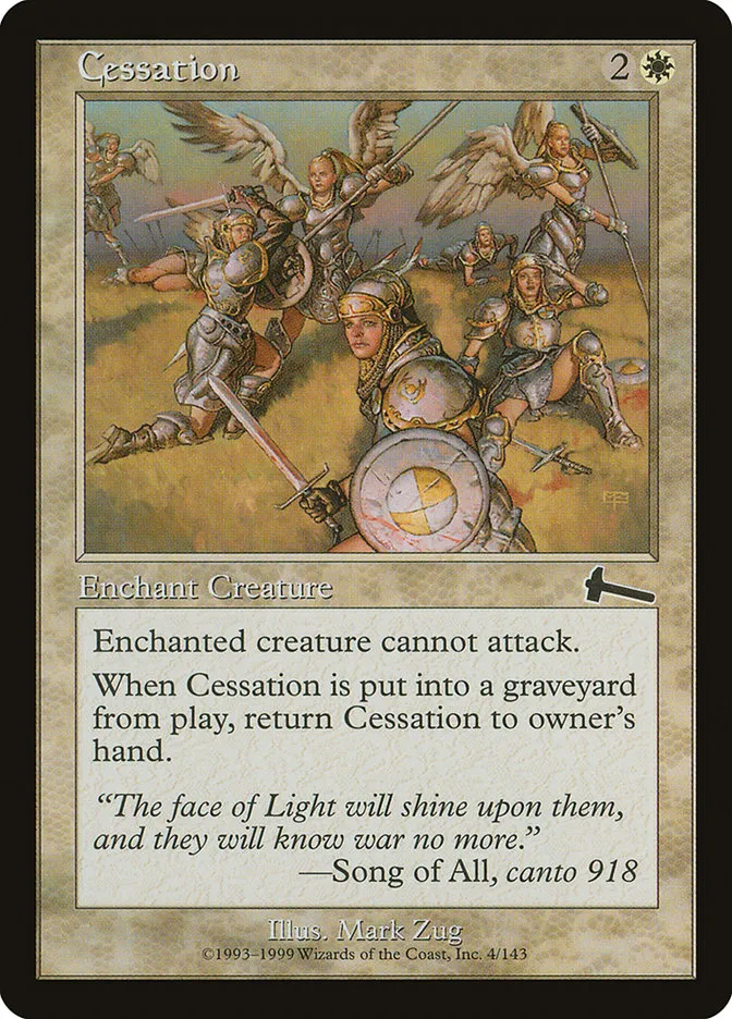 1999 Urza's Legacy Cessation common #4 unlisted card image
