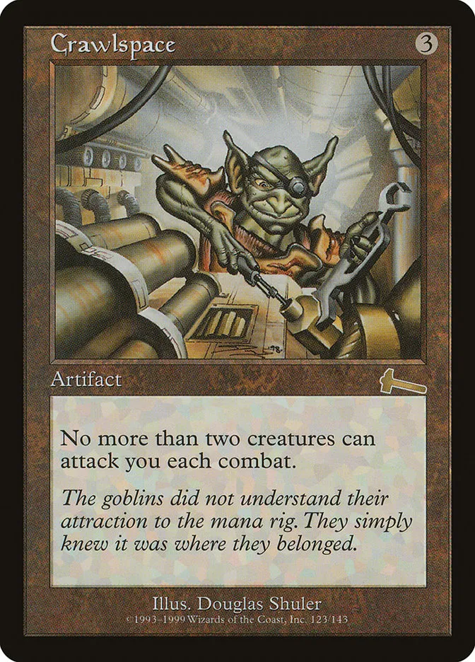 1999 Urza's Legacy Crawlspace rare #123 unlisted card image