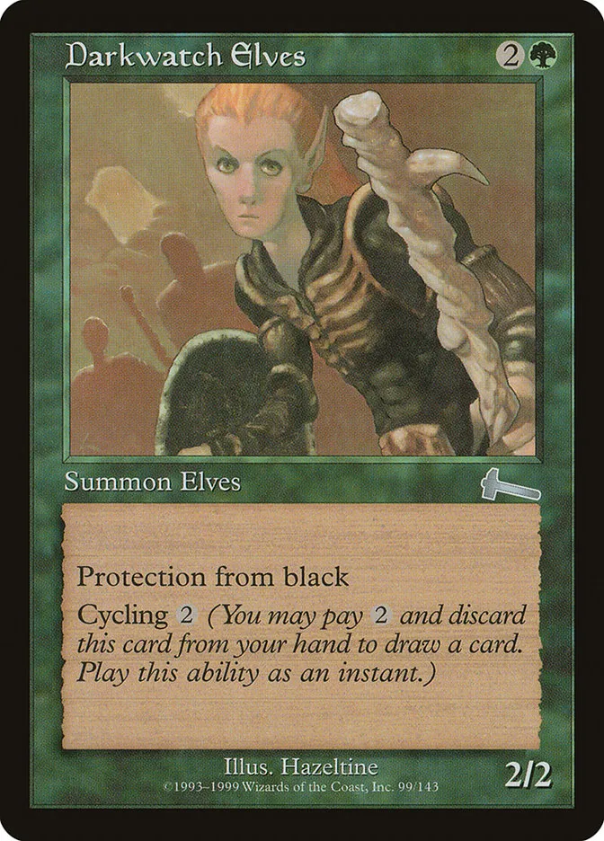 1999 Urza's Legacy Darkwatch Elves uncommon #99 unlisted card image