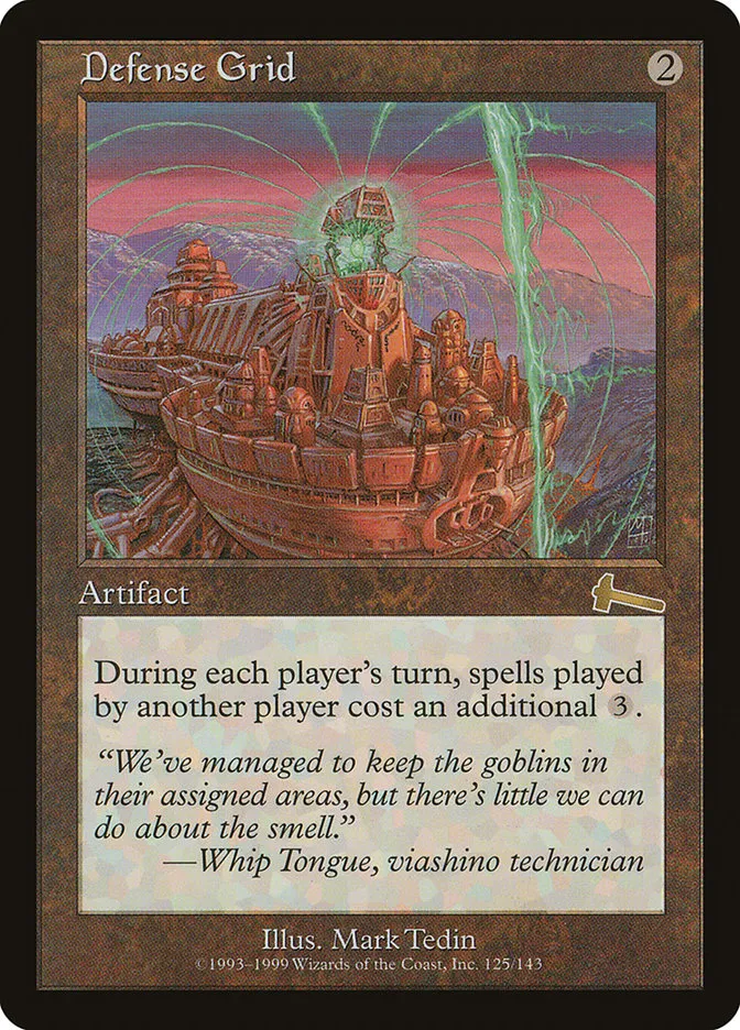1999 Urza's Legacy Defense Grid rare #125 unlisted card image