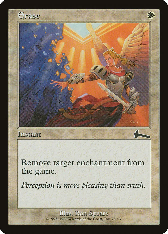 1999 Urza's Legacy Erase common #7 unlisted card image