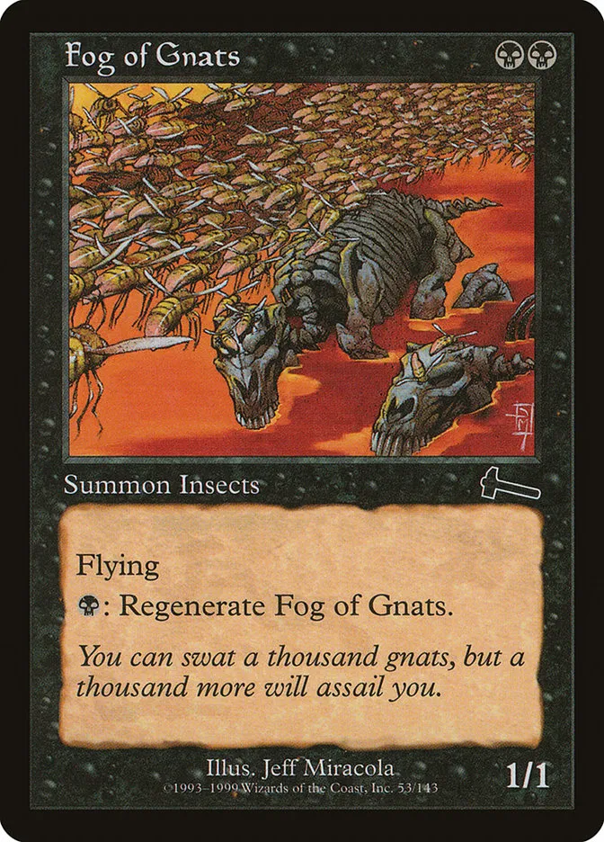 1999 Urza's Legacy Fog of Gnats common #53 unlisted card image