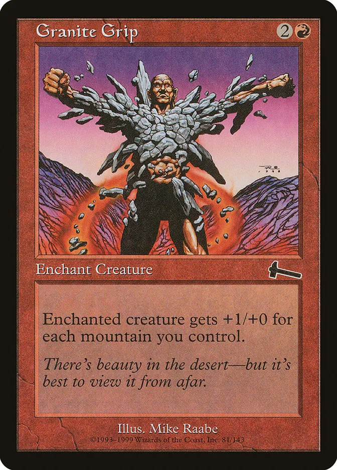 1999 Urza's Legacy Granite Grip common #81 unlisted card image