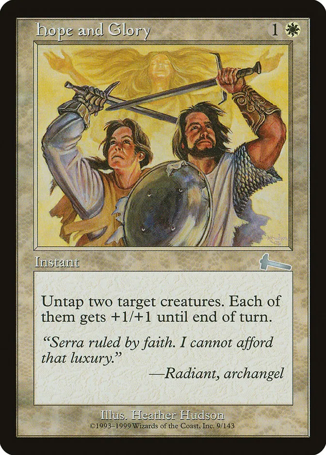 1999 Urza's Legacy Hope and Glory uncommon #9 unlisted card image