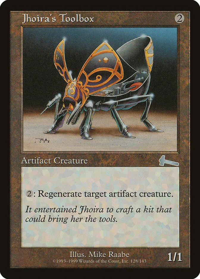 1999 Urza's Legacy Jhoira's Toolbox uncommon #128 unlisted card image